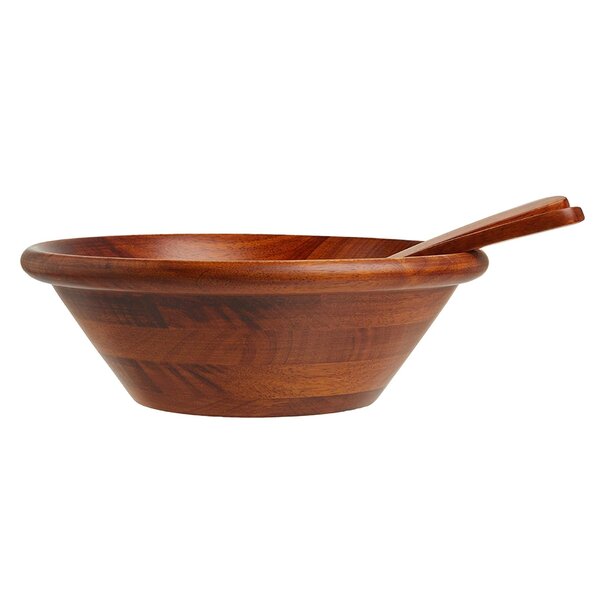 Millwood Pines Carlita Wood Salad Bowl Wayfair